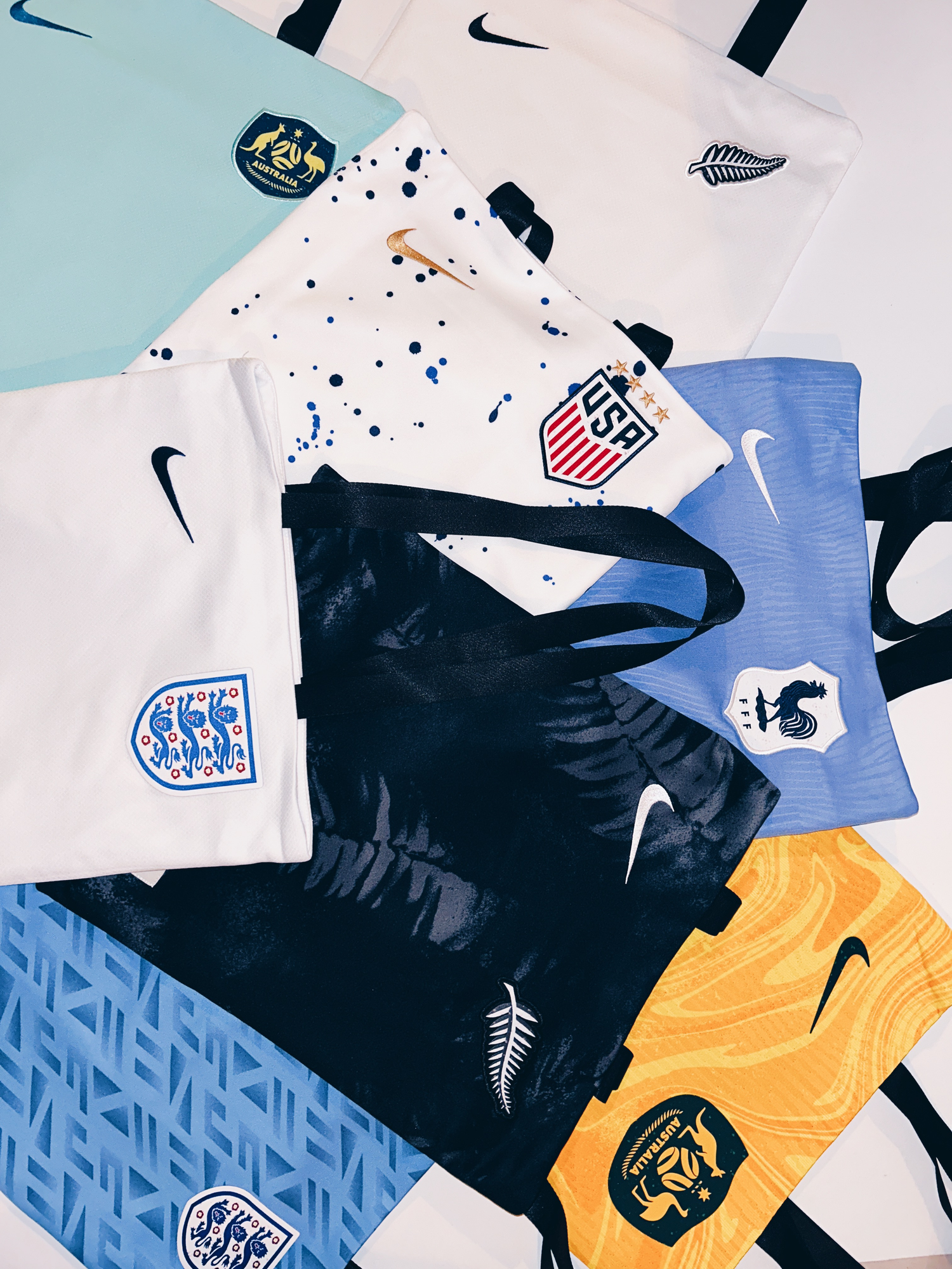 upcycled tote bags - nike x unwanted fc