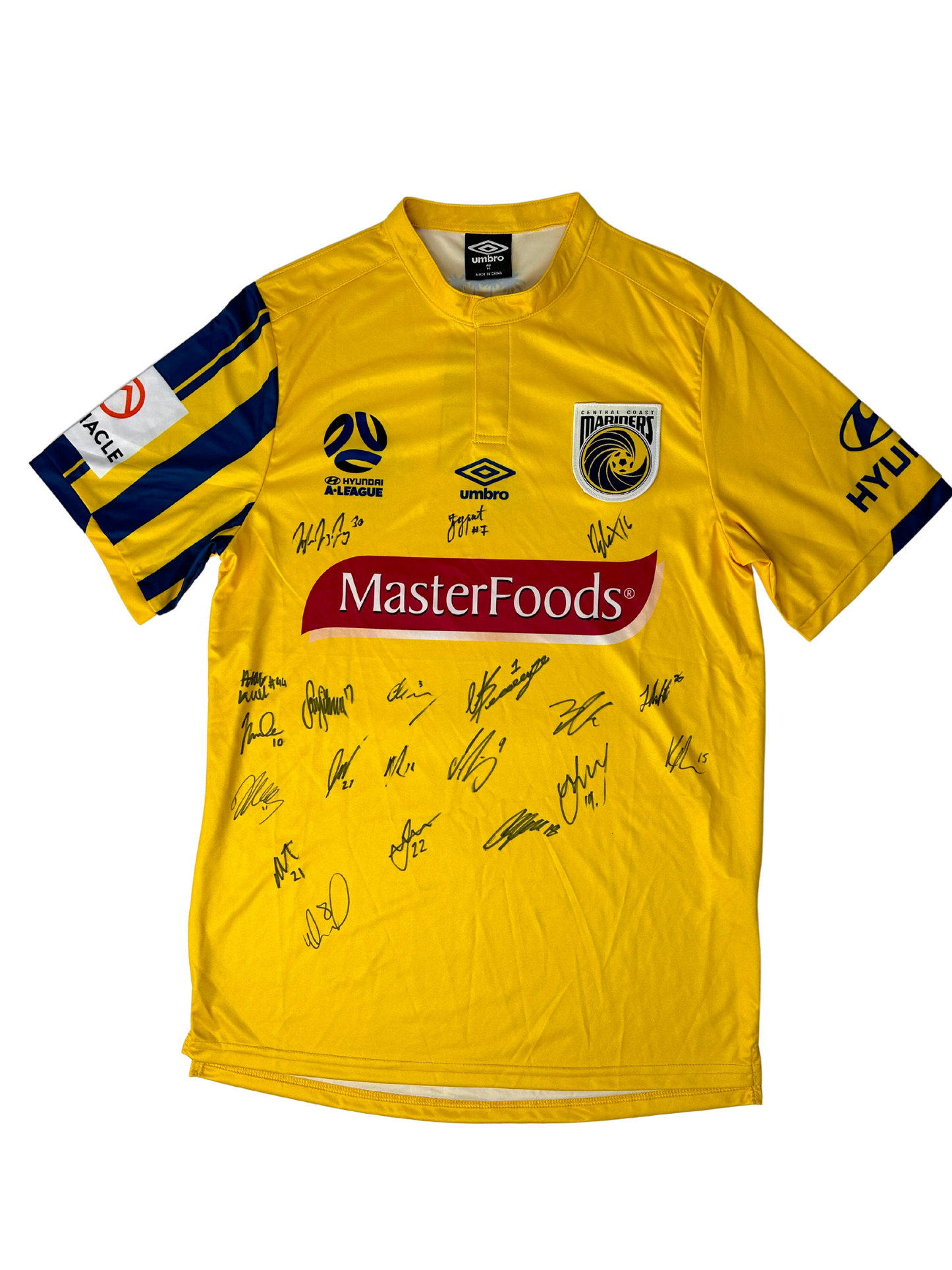 Central Coast Mariners Home 2019-2020 Signed M