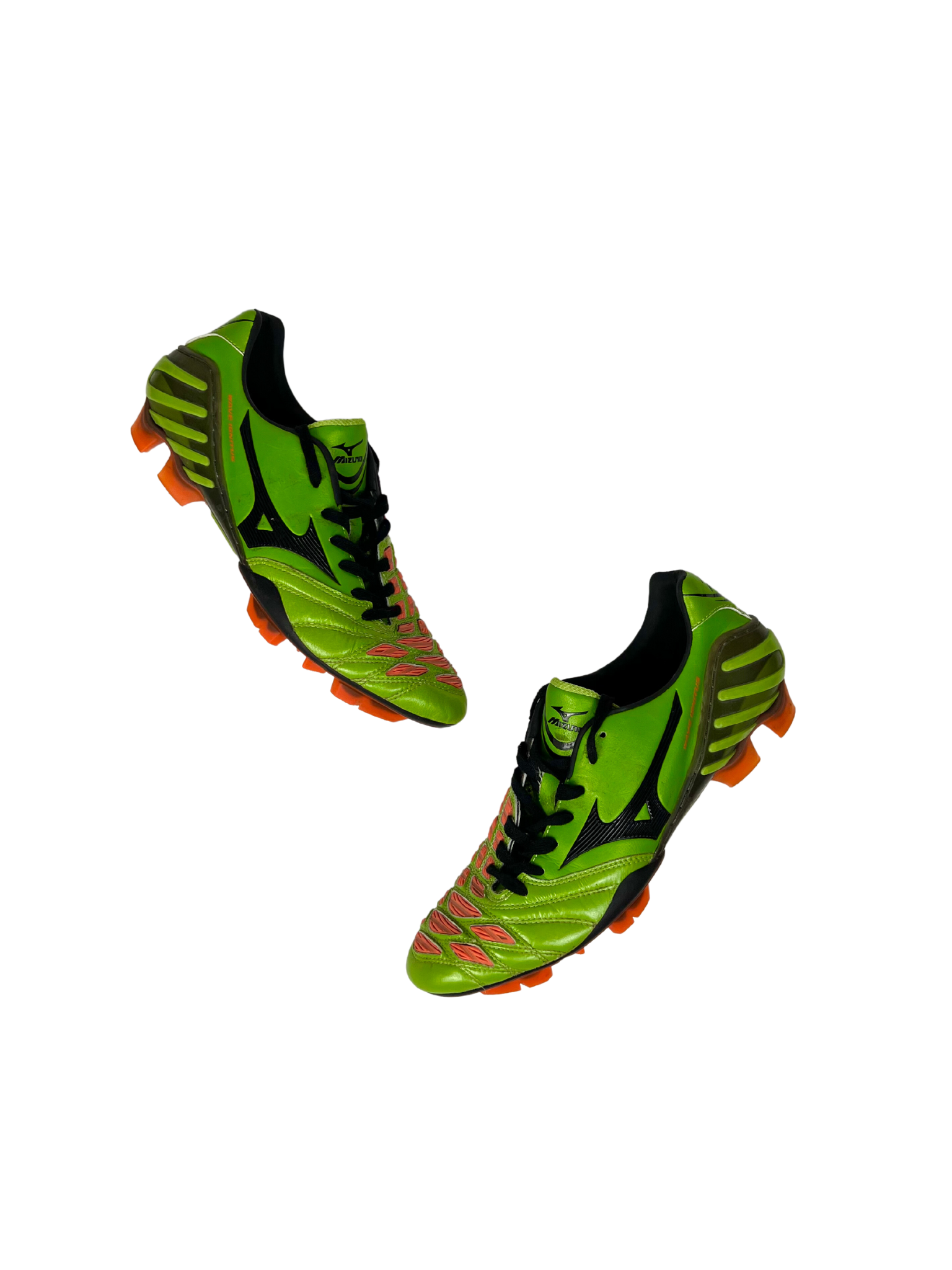 Mizuno Wave Ignitus II Boots Green Orange Size US 10 Unwanted FC