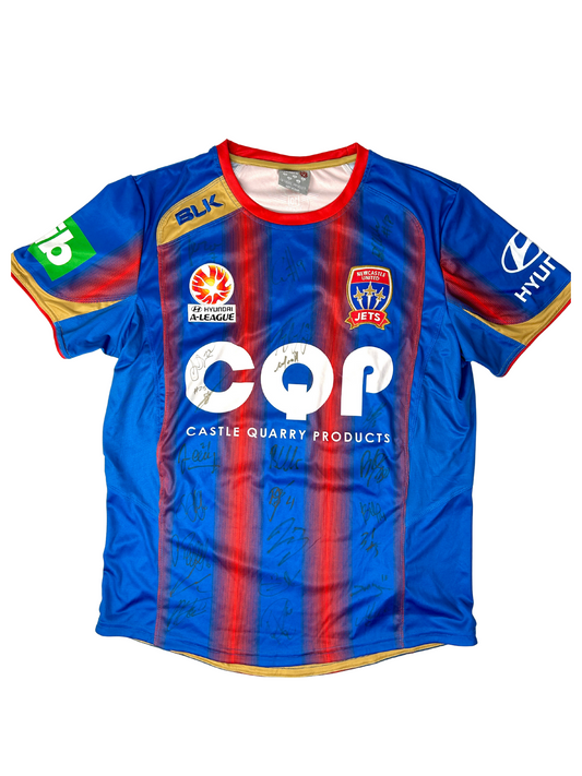 Newcastle Jets Home 2014-2015 Signed L