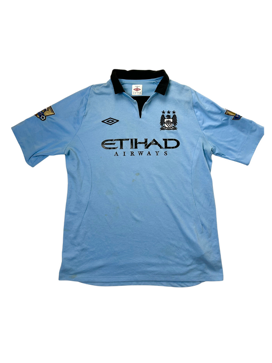 Manchester City Home #16 Aguero 2012-2013 XL
