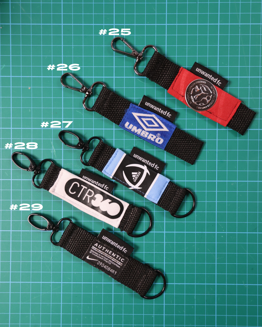 Off-cut Fabric Keyholders Batch #004 - Unwanted FC