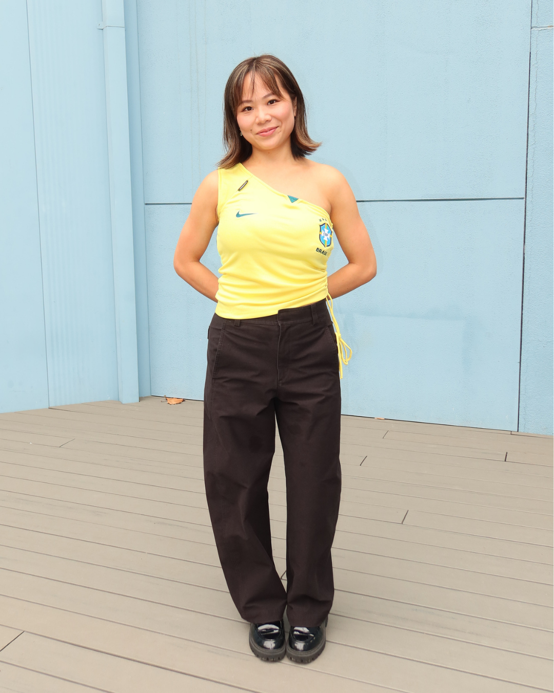 Brazil One Shoulder Crop