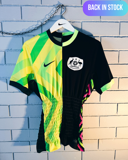 Australia Home & Away Kit Reworked - Spliced + Shirred Waist - Unwanted FC