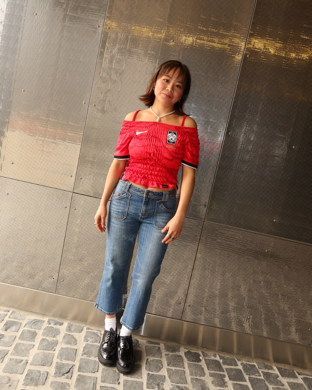 South Korea Home Shirred Crop (Womens S)