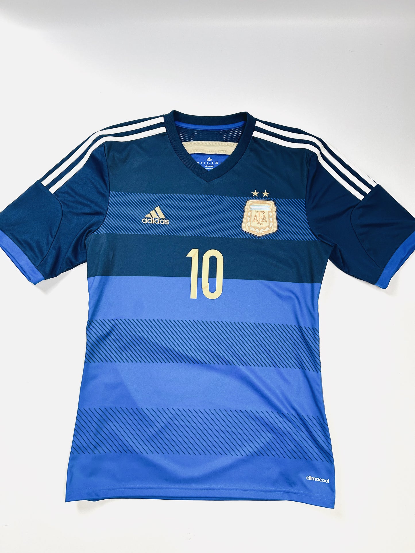 Argentina Away #10 Messi 2014 World Cup M