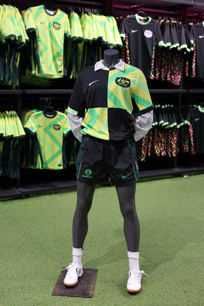 Australia Home & Away Kit Reworked - Checkerboard Panels + Lace Sleeves - Unwanted FC