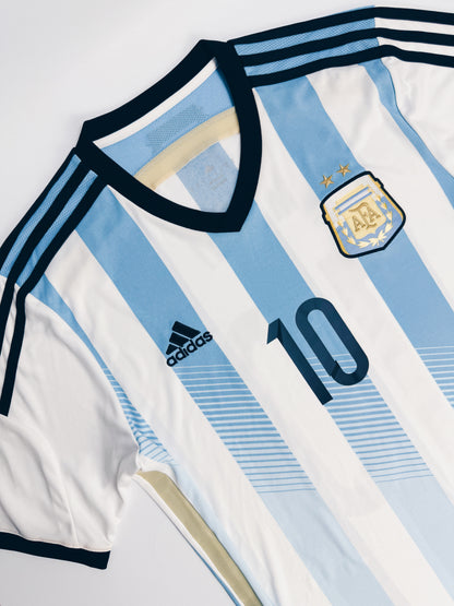 Argentina Home #10 Messi 2014 World Cup M