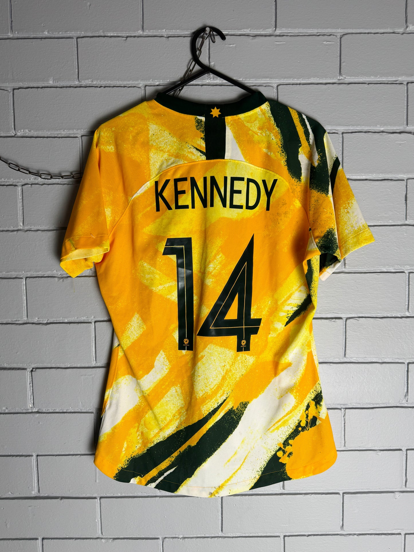Matildas Home #14 Kennedy 2019-2020 (Women's L) - Unwanted FC