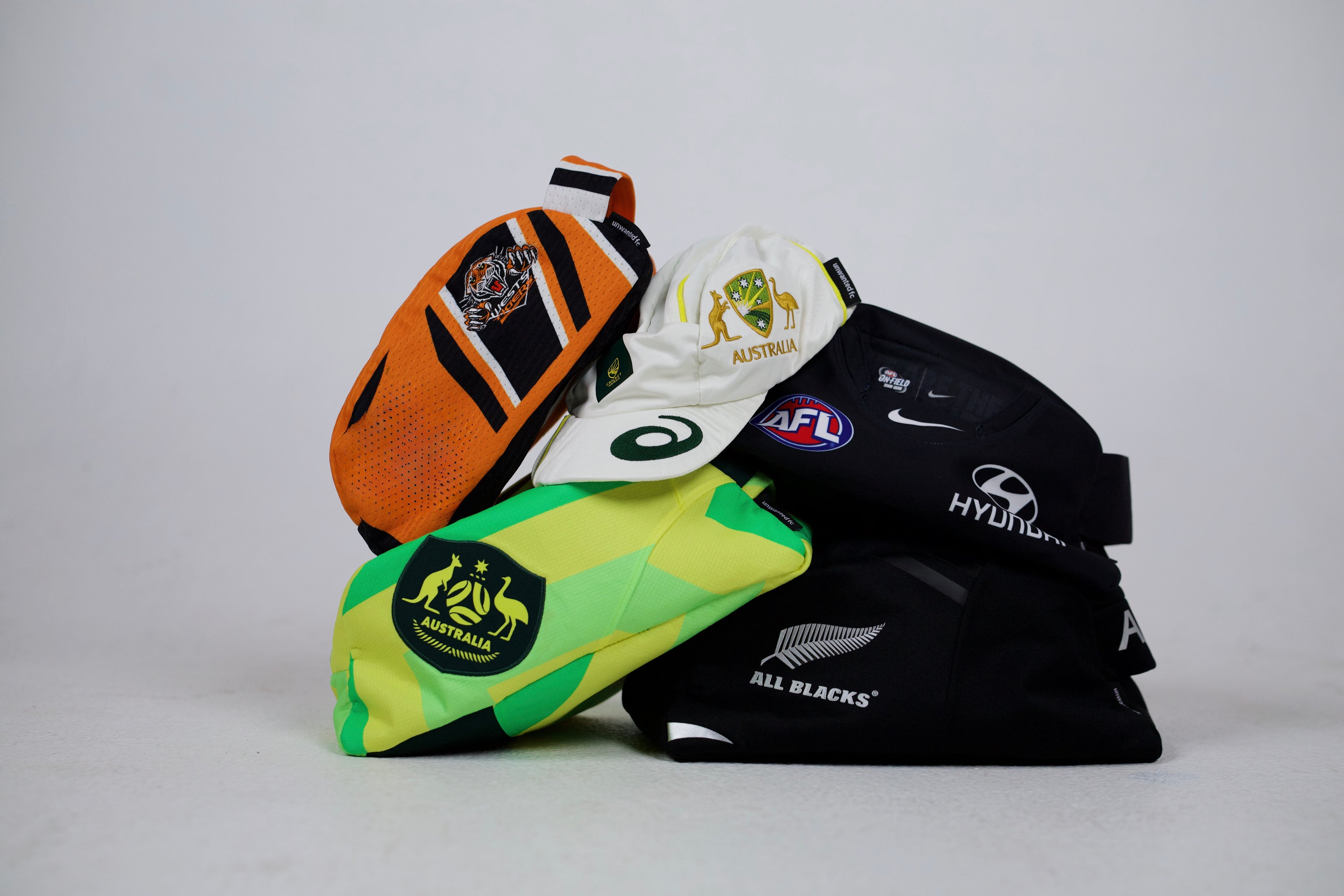 upcycled product from old sports merch