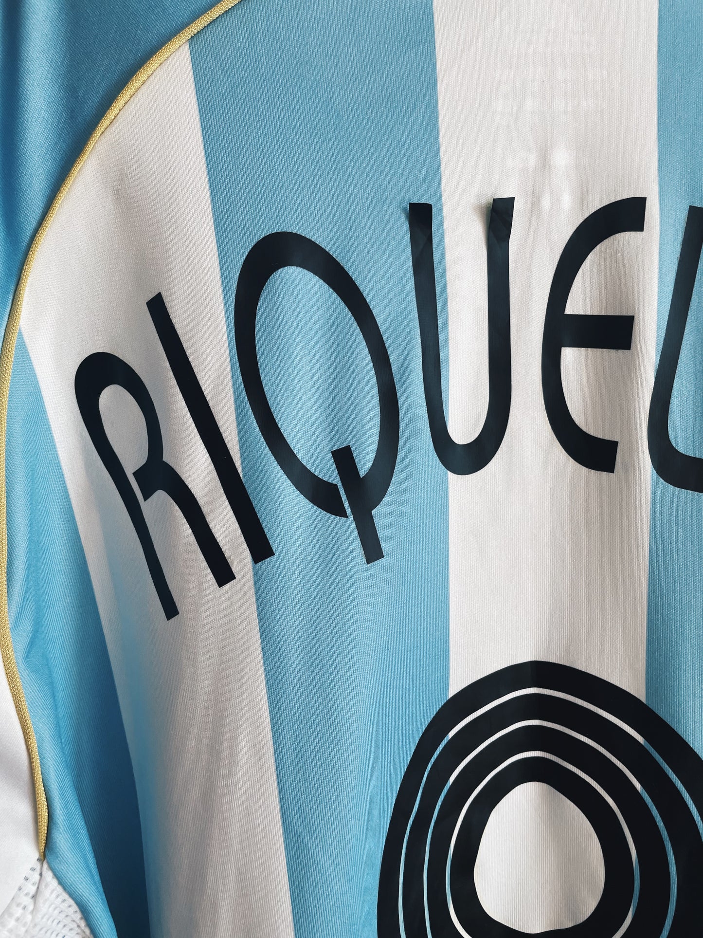 Argentina Home #8 Riquelme 2006 World Cup M